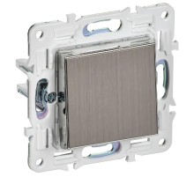 SKANDY Выключатель 1-клавишный 10А SK-V01N никель  SK-V10-0-10-K50  IEK