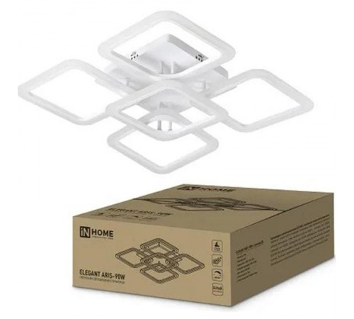 Светильник светодиодный ELEGANT ARIS-W 90Вт 230В 3000-6500K 7000Лм 560х130мм c пультом ДУ  4690612035406  IN HOME