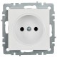 BRITE Розетка без заземления без шторок10А РС10-1-0-БрБ белый  BR-R10-10-K01  IEK