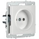 BRITE Розетка без заземления без шторок10А РС10-1-0-БрБ белый  BR-R10-10-K01  IEK