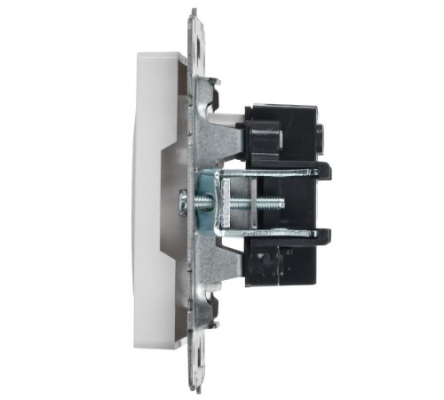 BRITE Розетка без заземления без шторок10А РС10-1-0-БрБ белый  BR-R10-10-K01  IEK