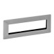Valena LIFE Алюминий Рамка для модульных устройств Mosaic 4x2 модуля  752345  Legrand