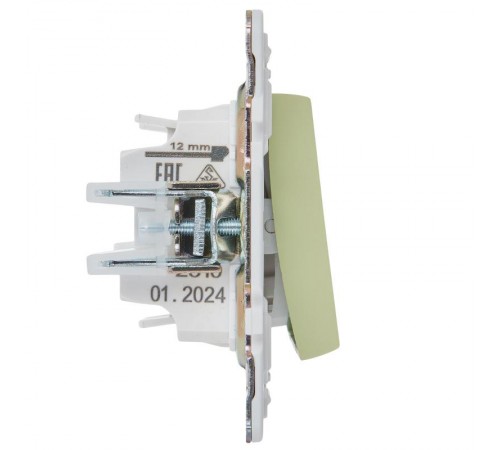 SKANDY Выключатель 1-клавишный перекрестный 10А SK-V03G мятный   SK-V13-0-10-K06  IEK