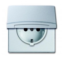 Розетка SCHUKO, 20 EUGKB-33-101, с крышкой, со шт., Allwetter44, IP44, серебр. алюминий, 16А, 250В.  2064-0-0293   2CKA002064A0293  ABB