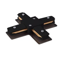 Коннектор для однофазного шинопровода Х-образный TRC-1-1-X-BK (черный)  a039586  Elektrostandard