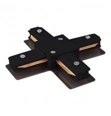 Коннектор для однофазного шинопровода Х-образный TRC-1-1-X-BK (черный)  a039586  Elektrostandard