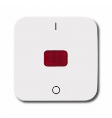 Клавиша для механизма 1-клавишного выключателя/переключателя/кнопки , серия Reflex SI, цвет альпийский белый  1731-0-0918   2CKA001731A0918  ABB