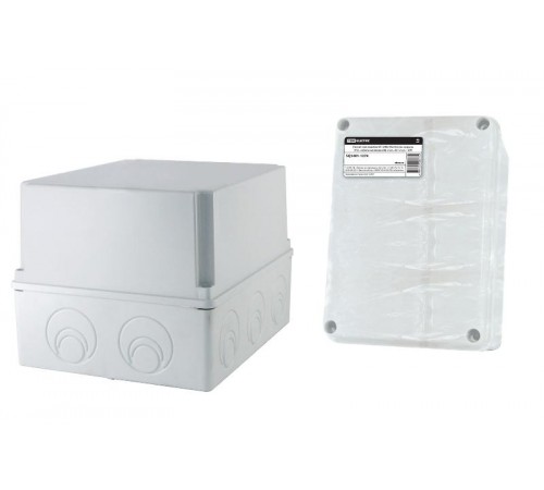 Коробка распределительная о/п 240х195х165мм, крышка, IP55, кабельные ввода d28-3 шт., d37-2 шт.,  SQ1401-1274  TDM