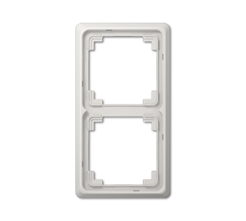 Рамка для вертикальной и горизонтальной установки, 2-кратная, светло-серая  CDP582LG  Jung