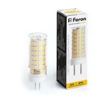 Лампа светодиодная, (9W) 230V G4 2700K JCD, LB-434  38143  FERON