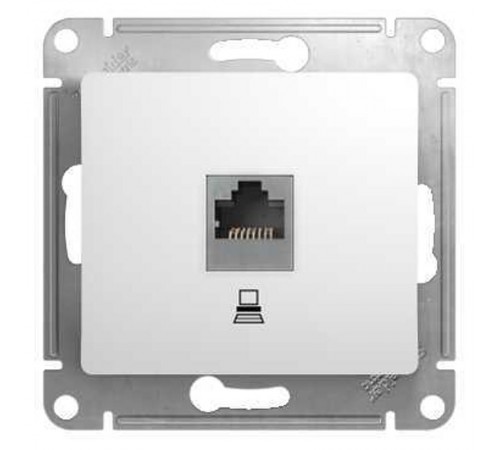 Glossa Белый Розетка компьютерная RJ45 кат.5E  GSL000181K  SE
