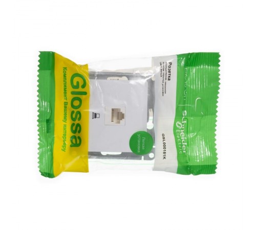 Glossa Белый Розетка компьютерная RJ45 кат.5E  GSL000181K  SE