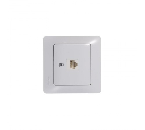 Glossa Белый Розетка компьютерная RJ45 кат.5E  GSL000181K  SE