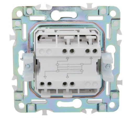 SKANDY Выключатель 1-клавишный перекрестный 10А SK-V03T титан   SK-V13-0-10-K48  IEK