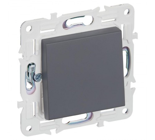 SKANDY Выключатель 1-клавишный перекрестный 10А SK-V03T титан   SK-V13-0-10-K48  IEK