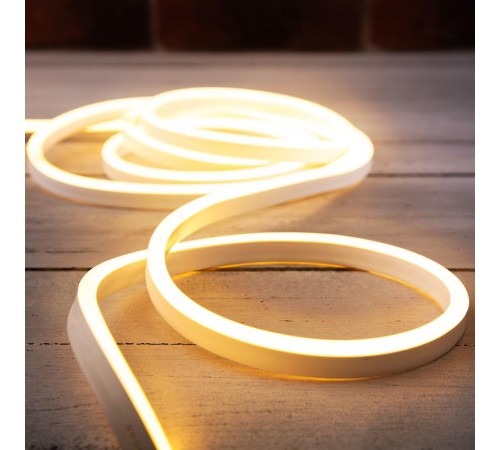 Гибкий неон LED SMD 8х16 мм, односторонний, теплый белый, 120 LED/м, 5 м  131-006  NEON-NIGHT