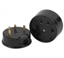 9-803-06 Соединитель электрический 3P+N (СЭ 30-В-А-25/380), 25А-380В, ОУ, карболит (6/36/1080)  Б0050374  Intro