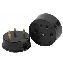 9-803-06 Соединитель электрический 3P+N (СЭ 30-В-А-25/380), 25А-380В, ОУ, карболит (6/36/1080)  Б0050374  Intro