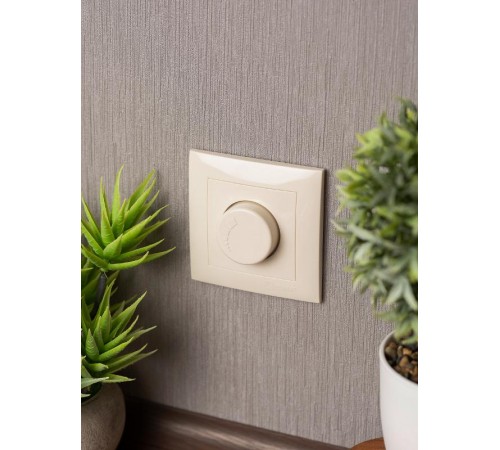 Валенсия светорегулятор 600W 220В кремовый EKF PROxima   EWD06-101-20   EKF