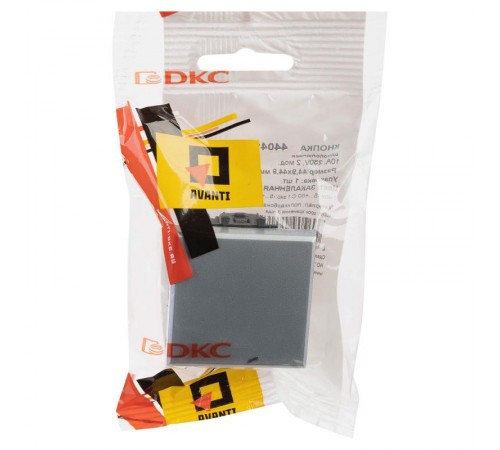 Кнопка одноклавишная модульная, "Avanti", "Закаленная сталь", 2 модуля  4404152  DKC