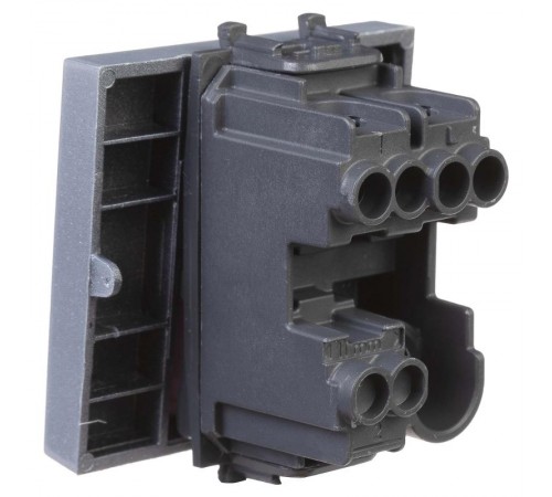 Кнопка одноклавишная модульная, "Avanti", "Закаленная сталь", 2 модуля  4404152  DKC