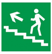 Пиктограмма (наклейка) . 150х150мм "Напр.к эвак.вых.по лест.нал.вверх"  YPC30-150NEV-LNALVV  IEK