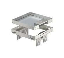 Кассетная рамка RKSN2 UZD3 ном.размер 4 200x200 мм (сталь) (RKSN2 UZD3 4VS20)  7409228  OBO Bettermann