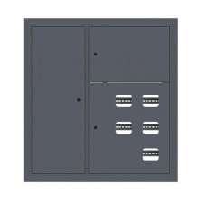 Щит этажный 5 кв. слаботочка слева RAL7016 (1000х950х150)  PROxima mb29-v-5z-ral7016 EKF