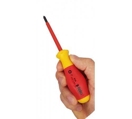 Отвертка диэлектрическая крестовая PH1X80  91410290  Felo