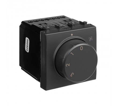 Механизм управления вентиляторами модульный, "Avanti", "Черный матовый", 2 модуля  4412172  DKC