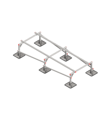 Опорная конструкция для установки оборудования TECHNORAPTOR STEELFOOT 1000х2500  KM-TR-STF-SSEI-1000-2500  КМ - профиль