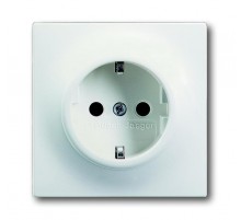 Розетка SCHUKO 16А 250В, серия impuls, цвет белый бархат  2011-0-3891   2CKA002011A3891  ABB