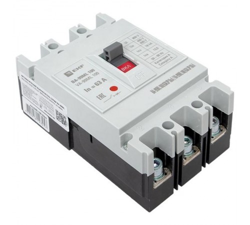 Выключатель автоматический ВА-99М 100/63А 3P 18кА EKF Basic  mccb99-100-63mI  EKF