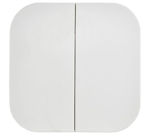 GLORY Выключатель 2-клавишный о/у 10А ВС20-2-0-ХБм белый матовый  EVH20-K01M-10  IEK