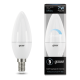 Лампа светодиодная LED 7Вт E14 220В 4100К свеча, диммируемая  103101207-D  Gauss