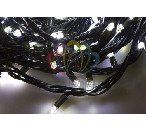 Гирлянда "Твинкл Лайт" 20 м, черный КАУЧУК, 240 диодов, цвет белый  303-325  NEON-NIGHT