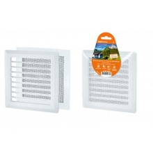 Решетка разъемная с москитной сеткой, прямые жалюзи, 203х203  SQ1807-0020  TDM
