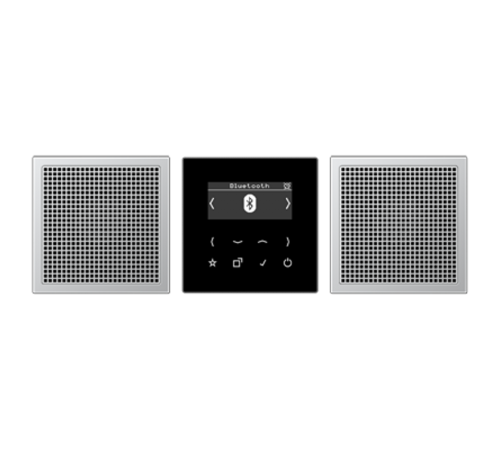 Смарт радио DAB+ Bluetooth, стерео; черный/алюминий  DABAL2BT  Jung