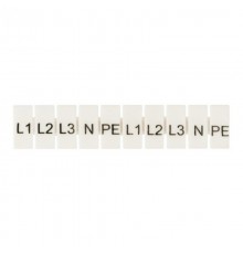 Маркеры для JXB-ST 6 с символами "L1, L2, L3, N, PE" (100 шт.) EKF PROxima  zb-st-6-L-1-3  EKF