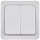 ГЕРМЕС PLUS белый Выключатель2-клавишный О/У IP54 ВС20-2-0-ГПБ  EVMP20-K01-10-54-EC  IEK