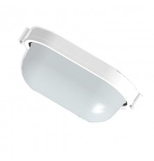 Светильник для ЖКХ под лампу НПП 03-60-021 "Банник" 1401 Овал малый IP65 матовый /корпус белый  1005500938  Элетех