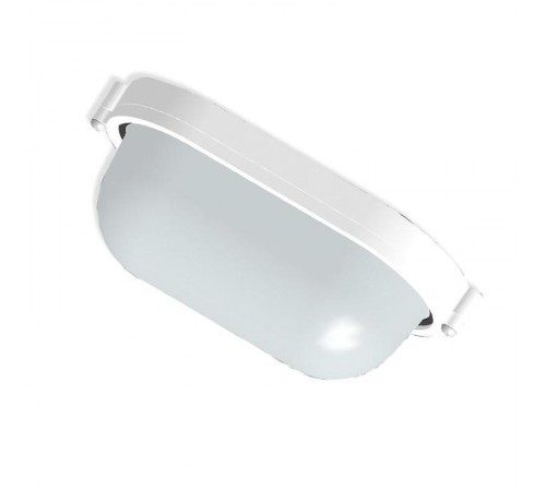 Светильник для ЖКХ под лампу НПП 03-60-021 "Банник" 1401 Овал малый IP65 матовый /корпус белый  1005500938  Элетех