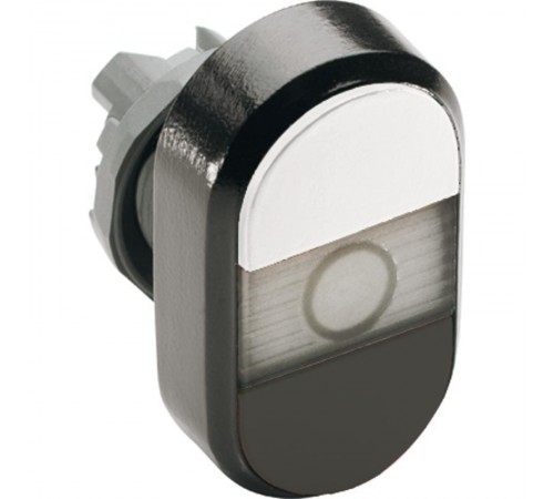 Кнопка двойная MPD8-11С (белая/черная) прозрачная линза с тексто м (START/STOP)  1SFA611137R1108  ABB