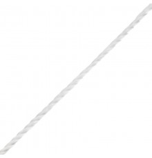 Шнур витой трехрядный ПП 3 мм, белый, 10 м  139967  Tech-KREP