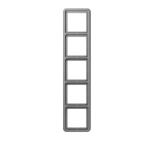 Рамка для вертикальной и горизонтальной установки, 5-кратная; серая  CD585GR  Jung