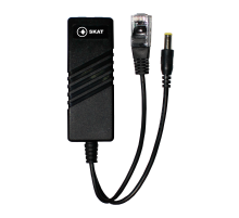 Сплиттер PSE-SP-1A-E, мощность 13Вт, вх. RJ-45 PoE, вых. RJ-45 Ethernet и DC 12V  2037  Бастион