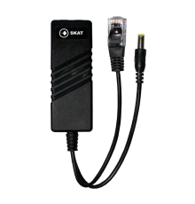 Сплиттер PSE-SP-1A-E, мощность 13Вт, вх. RJ-45 PoE, вых. RJ-45 Ethernet и DC 12V  2037  Бастион