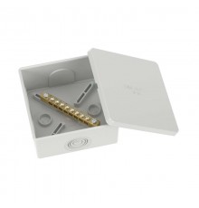 Коробка уравнивания потенциалов, 8 зажимов, 6 вводов д.20мм, 80х80х40мм, IP44  NE3108  DKC