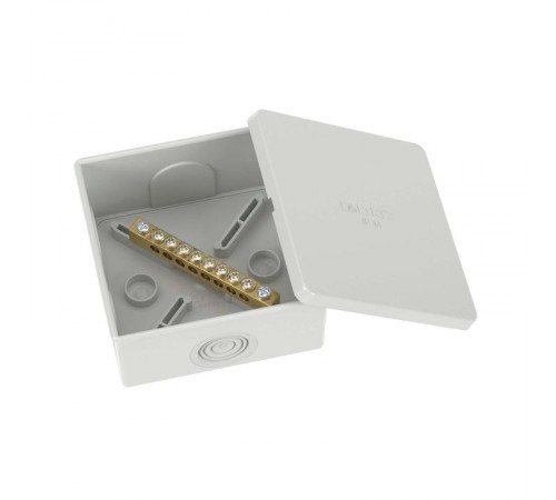 Коробка уравнивания потенциалов, 8 зажимов, 6 вводов д.20мм, 80х80х40мм, IP44  NE3108  DKC