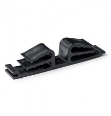 Держатель круглого кабеля двусторонний на 12 мест черный (25шт/уп)  PR08.33080  Промрукав